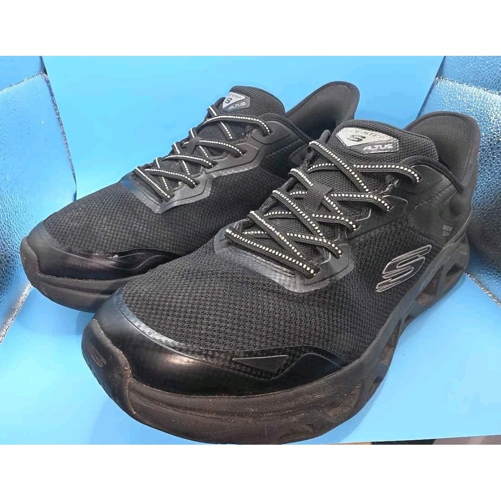 Skechers Men's Slip-ins Glide-Step Altus Turn Out Black Shoes